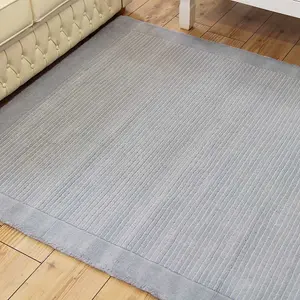 Teal Handmade Modern Plain Wool Easy to Clean Handmade Rug For Bedroom Dining Room Living Room -68 X 240cm (Runner)