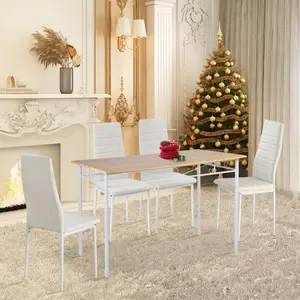 Herland Dining Chair (Set of 4) White / White