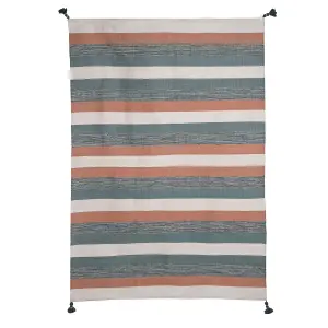 Country Living Outdoor Large Woven Striped Rug