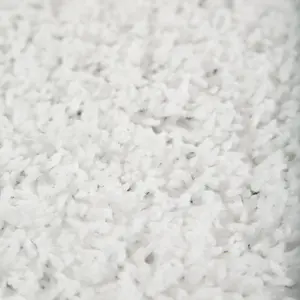 Snow White Plain Shaggy Rug - California