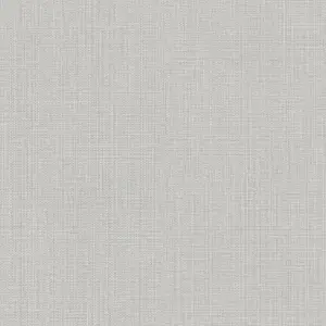 Galerie Country Cottage Grey Woven Texture Smooth Wallpaper