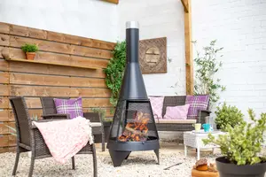 La Hacienda Mesh Colorado XL Steel Chimenea 160CM