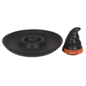 Something Different Chip & Dip Witches Hat Dish Black (One Size)