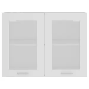 Eliotte Wall Mounted Display Cabinet White