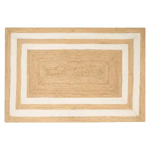 Jute Area Rug 200 x 300 cm Beige GEMEREK