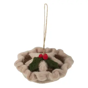 N/FELTING MINCE PIE - Needle Felting Kit: Christmas: Mince Pie - Trimits