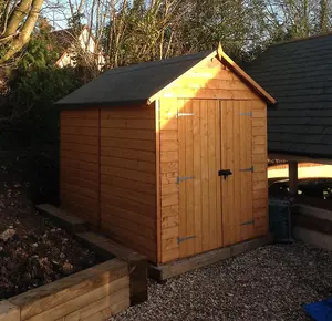 8 x 6 Deluxe Security Tongue And Groove Shed (12mm Tongue And Groove Floor)