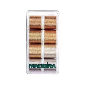 G/BOX HEAVY METAL - Gift Box: Metallic: Heavy Metal: 8 x 200m: Spools - Madeira