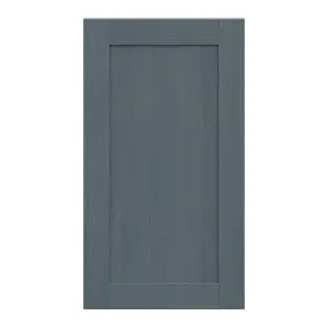 Alpinia Matt dusk blue wood effect Shaker Tall wall Cabinet door (W)500mm (H)895mm (T)18mm