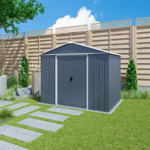 Apex 10 ft. W x 8 ft. D Metal Garden Shed