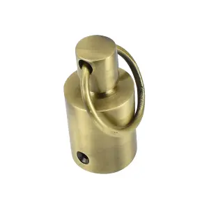 Sash Heritage Pole End - Antique Brass