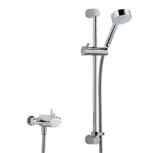 Mira Miniduo EV Exposed Thermostatic Mixer Shower Valve 133 - 153mm Riser Rail