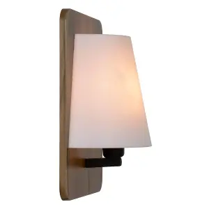 Lucide Idaho Modern Wall Light - 1xE14 - Wood