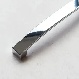 Polished Chrome Square Bridge Kitchen Cabinet Handle 160mm Cupboard Drawer Door Wardrobe Furniture Replacement Upcycle