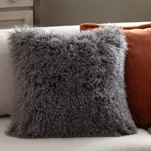 furn. Rowan Faux Fur Polyester Filled Cushion