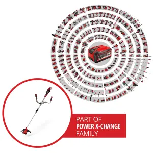 Einhell 30cm Power X-Change Cordless Brushcutter And Lawn Trimmer 2 In 1 Scythe 18V - AGILLO 18/200 Solo - Body Only