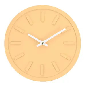 Interval Minimalist Wall Clock 30cm - Yellow