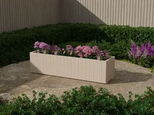 WoodyBlom2 wooden planter, 2000x800x800