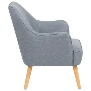 Beliani Scandinavian Armchair LOKEN Fabric Grey