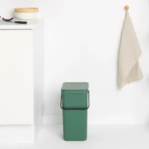 Brabantia Sort & Go Standard Fir green Plastic Bin - 16L Freestanding