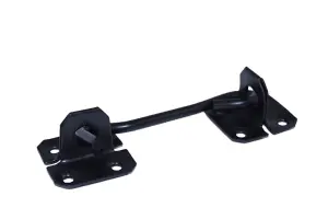 Black Wire Cabin Hook Fence Latch 4"