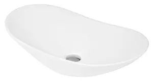 Oval Ceramic Countertop Vessel without Overflow - 615mm