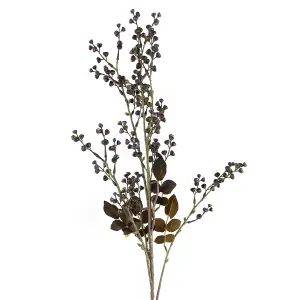 85cm Artificial Dark Berry Stem