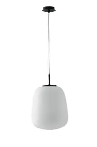 Luminosa Tolomeo Globe Ceiling Pendant, Black Opal, E27