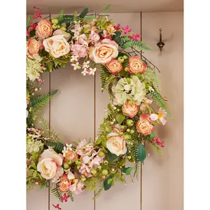 Faux Rose 70cm Wreath