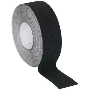 50mm x 18m Self-Adhesive Black Anti-Slip Tape for Wet Surfaces