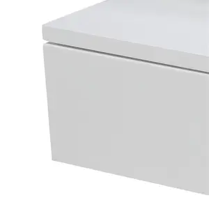 Cliffsage Manufactured Wood Bedside Table White