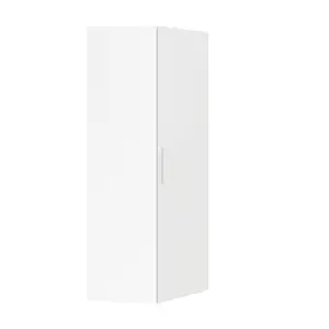 GoodHome Atomia Freestanding Matt white Particle board Wardrobe (H)2250mm (W)1300mm (D)580mm