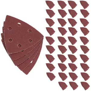 200 Hook Loop Delta Sanding Abrasive Discs Pads 93mm Triangle 80 Grit Medium