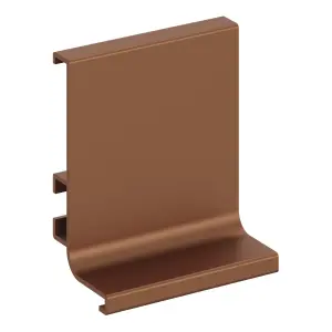 GoodHome Caraway Innovo Satin Copper effect Under worktop rail