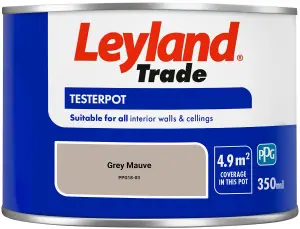 Leyland Trade Vinyl Matt Walls & Ceilings Emulsion Paint Grey Mauve (PPG18-03) 350ml Tester