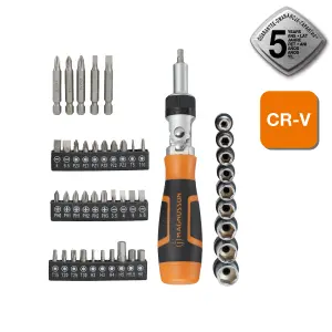 Magnusson 46 Piece Ratcheting screwdriver & bit Set