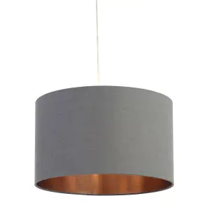 Inlight Helene Grey Copper effect Light shade (D)40cm