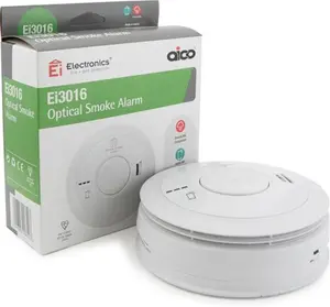 Aico Ei3016 Mains Optical Smoke Alarm With 10 Year Lithium Battery Back-Up And Smartlink