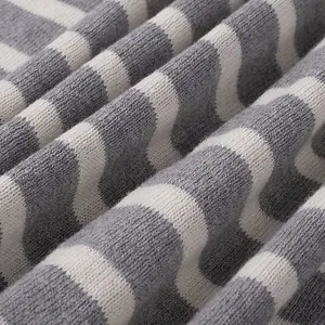 Penguin Home 100% Cotton Knitted Throw Blanket