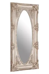 Interiors by Premier Marseille Champagne Oval Border Wall Mirror