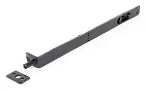 From The Anvil Black 12 Inch Flush/Slide Door Bolt