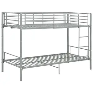 Berkfield Bunk Bed Grey Metal 90x200 cm