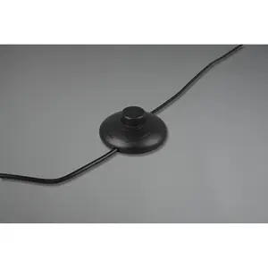 Luminosa Nuria Modern LED Integrated Floor Lamp Black Matt 2300-3000-4000K with Footswitch - UK Stock