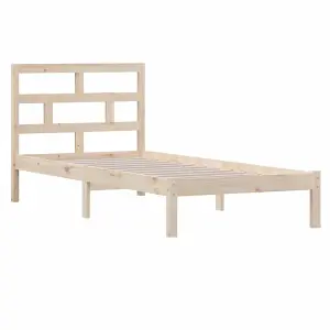 Berkfield Bed Frame Solid Wood Pine 100x200 cm