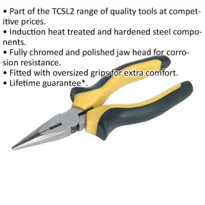 150mm Long Nose Pliers with Comfort Grip and Corrosion Resistance for Professional Use