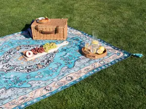 Picnic Blanket KOTLA 150 x 200 cm Blue