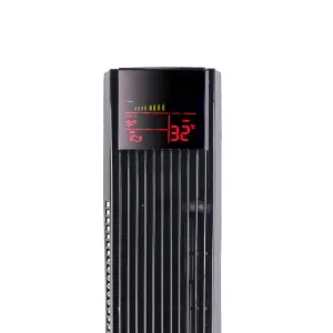 Neo 36 inch Black Free Standing 3 Speed Tower Fan with Remote Control