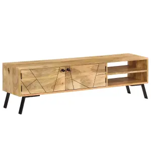 Berkfield TV Cabinet Solid Mango Wood 140x30x40 cm