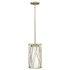 Elstead Nest 1 Light Ceiling Pendant Silver Leaf, E27