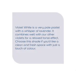 Dulux Standard Violet white Matt Emulsion paint, 30ml